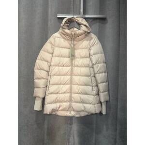 NEW HERNO women's a-line coat in cream